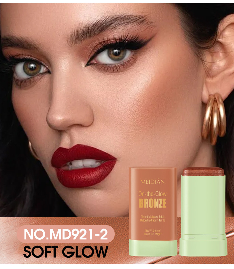 【 Cross-border Exclusive 】MEIDIAN Blush Sticks, Facial Makeup, Highlighter Contouring, Swelling Blush wholesale pic 10