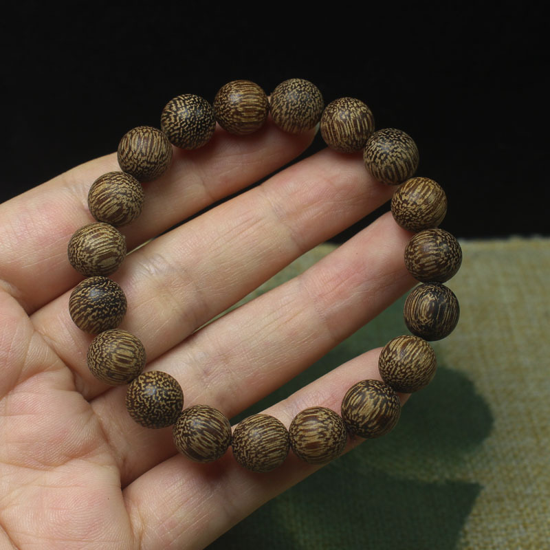 沉香木圆满款20mm手串老型珠算盘珠手链国风文玩佛珠念珠手饰详情5