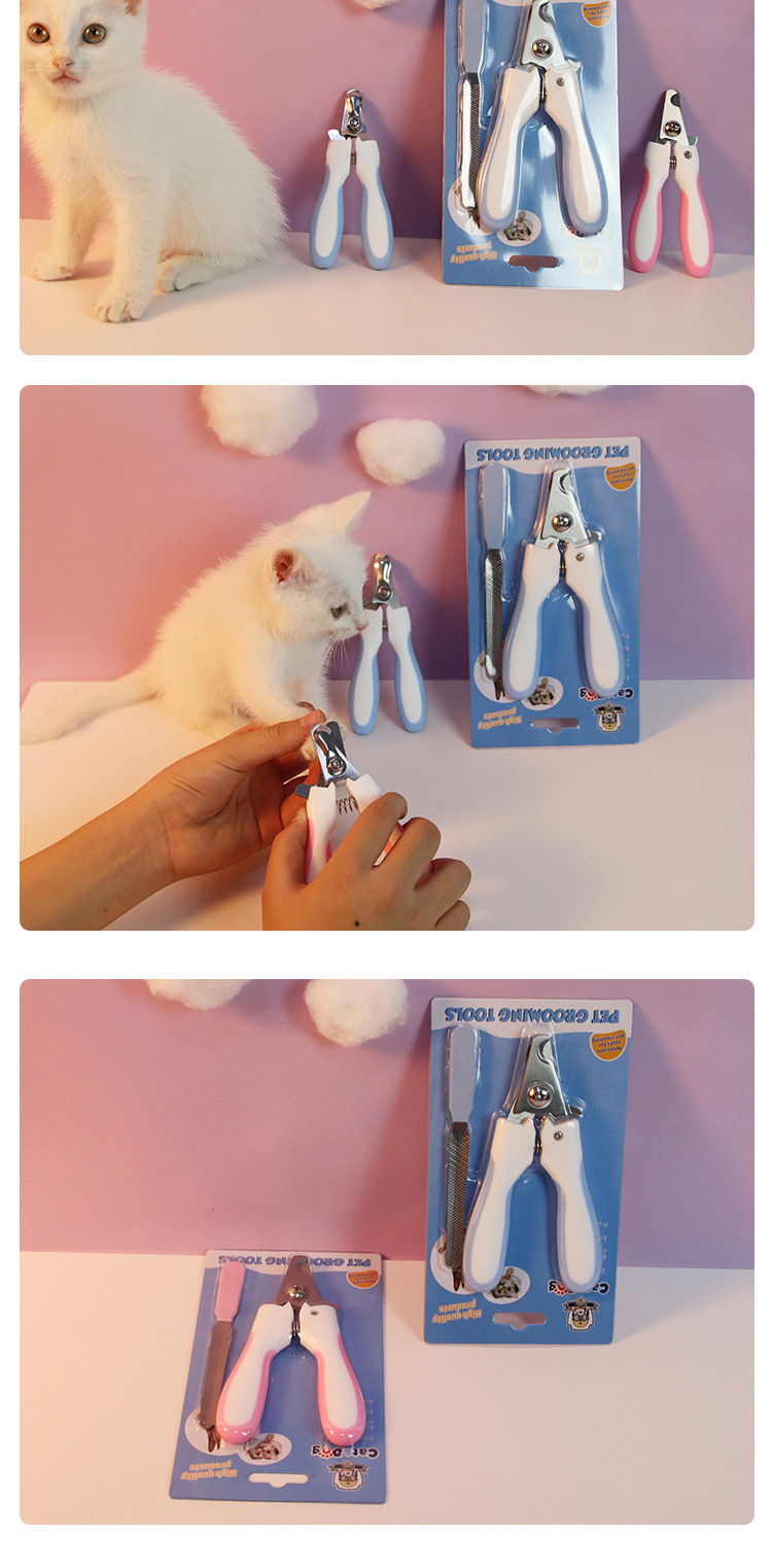 Pet nail clipper manufacturer wholesale special cat nail clippers for kittens and dogs, pet cleaning stainless steel nail clippers pic 21