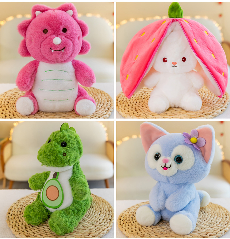 Cross-border plush toy wholesale, 25 cm claw machine dolls, birthday and wedding gift throwing, ring toss dolls, cartoon figurines pic 6