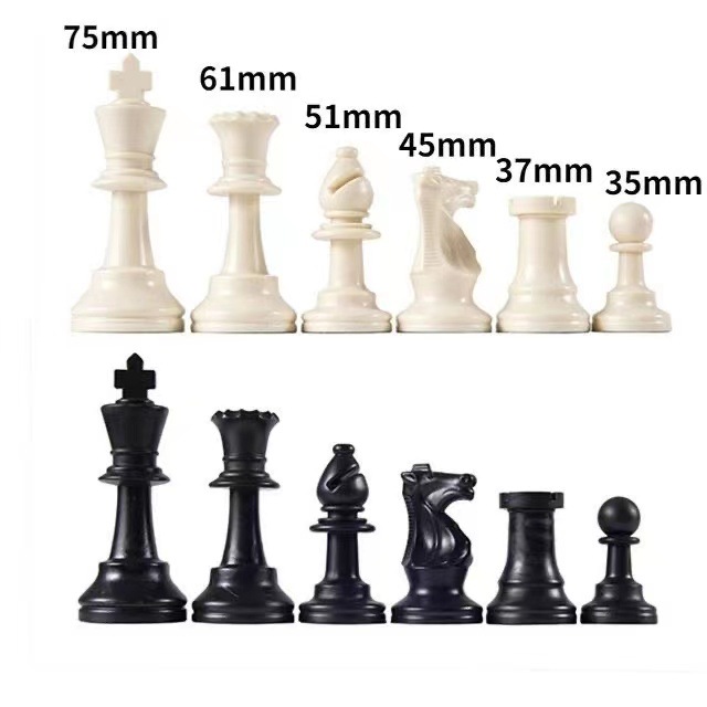 现代简约PU皮革国际象棋盘便携式可折叠袋装大小象棋棋盘棋子套装详情8