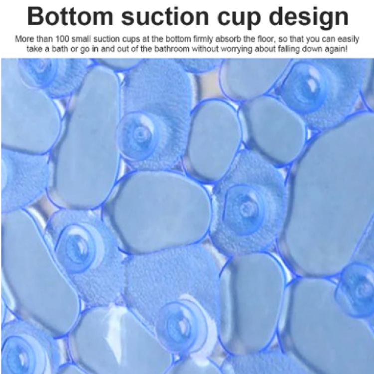 浴室鹅软石防滑垫加厚PVC浴室地垫详情4