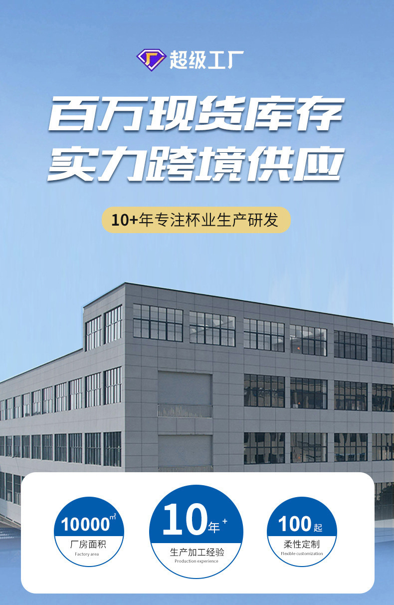 不锈钢保温杯跨境双层小口渐变保温杯定制丝印1000ML小口杯详情2