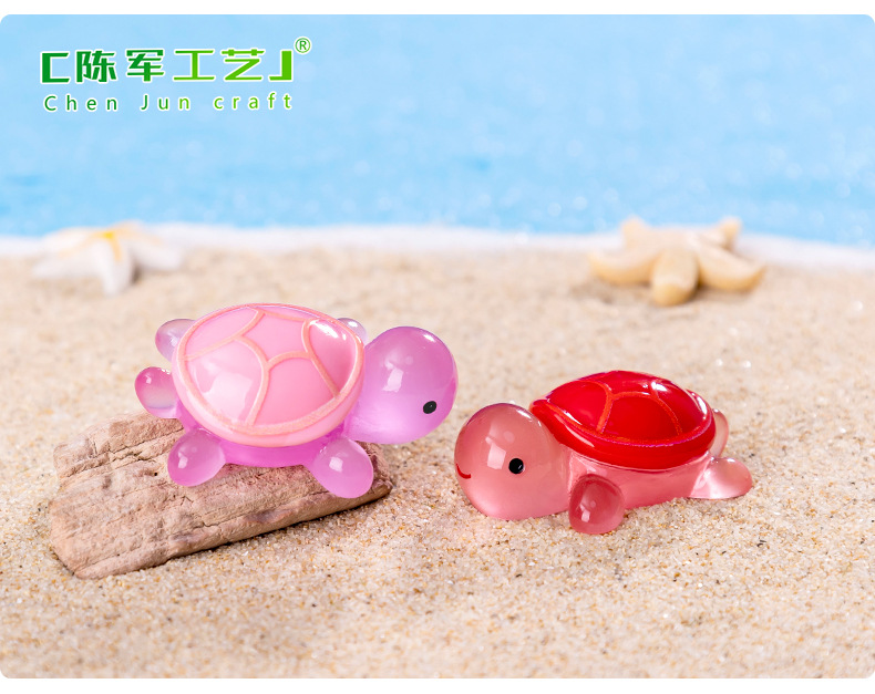 微景观创意可爱卡通夜光乌龟对对碰 diy装饰品盲盒袋配件小摆件详情44