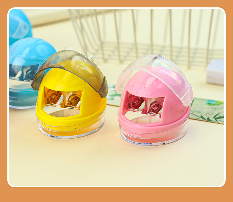 创意头盔学生双孔卷笔刀趣味文具削笔器仿真造型小巧便携式卷笔刀详情11