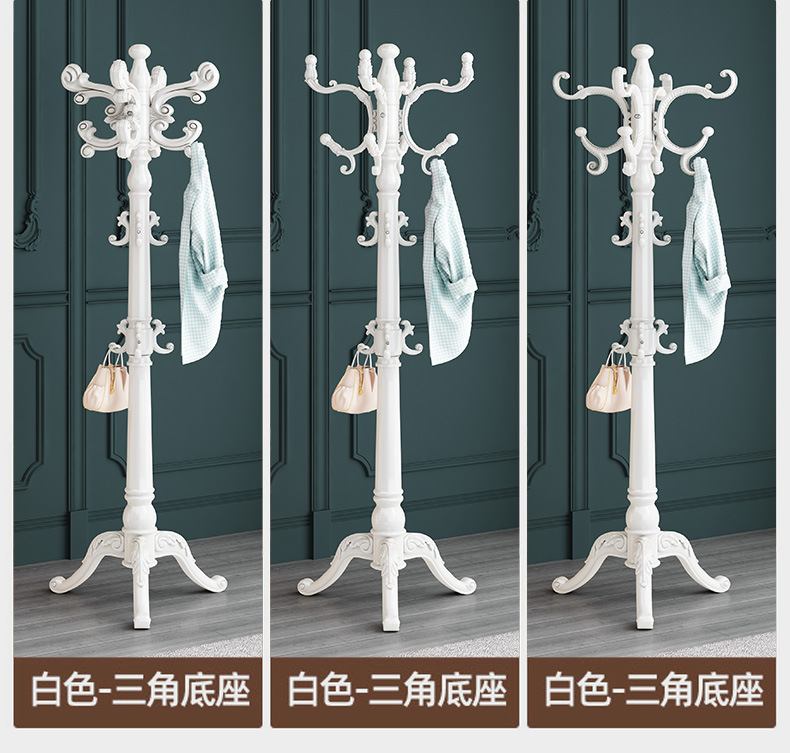 门厅室内立式挂衣架实木衣帽架落地家用客厅木质多功能挂衣服架子详情19