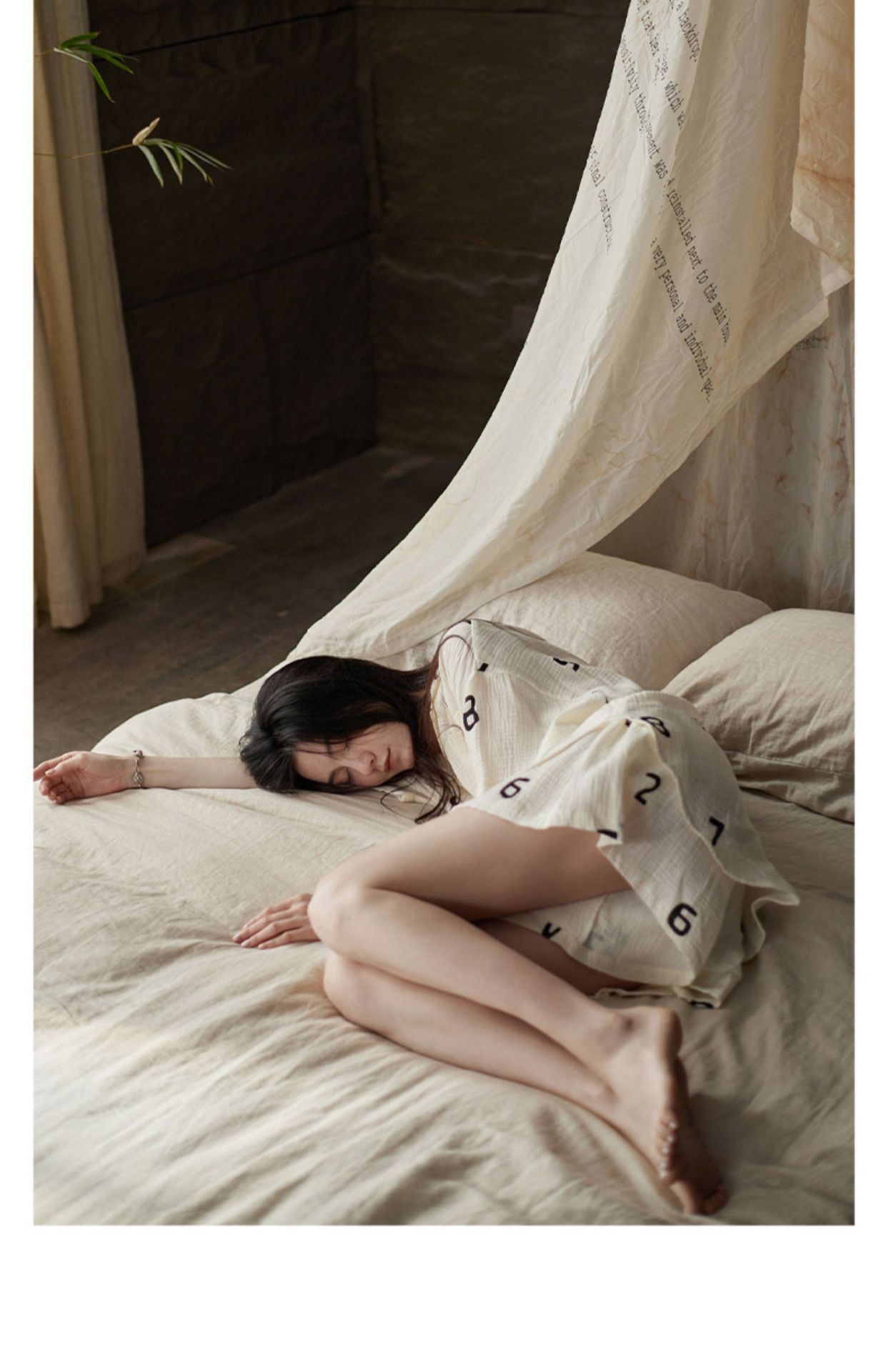 Ins-style letter-printed short-sleeved pure cotton yarn pajamas for women, new summer cardigan, shorts, home wear and casual set pic 14
