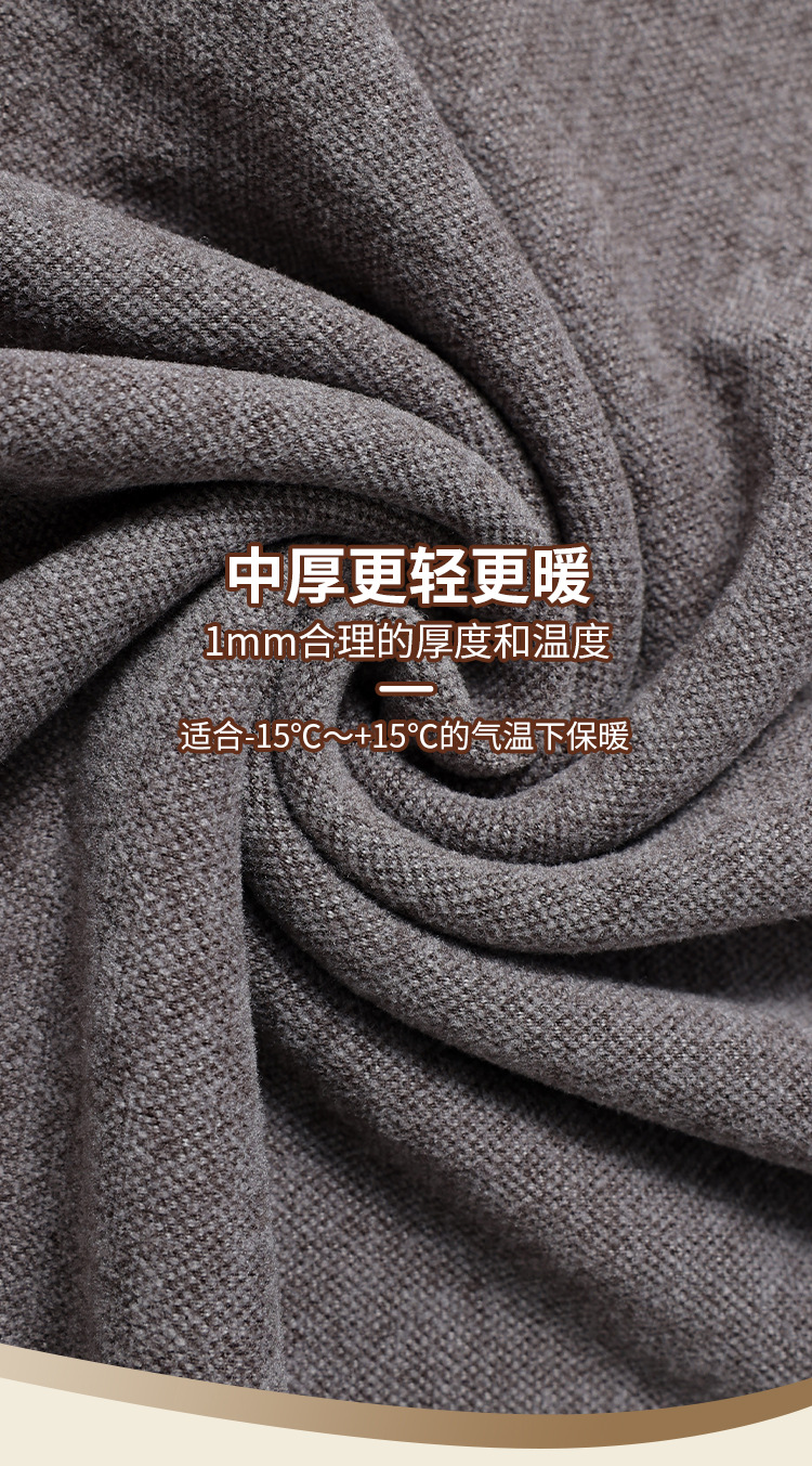 Double-sided Pearl Fleece seamless thermal underwear set for men, fleece close-fitting base layer high-quality underwear pic 6