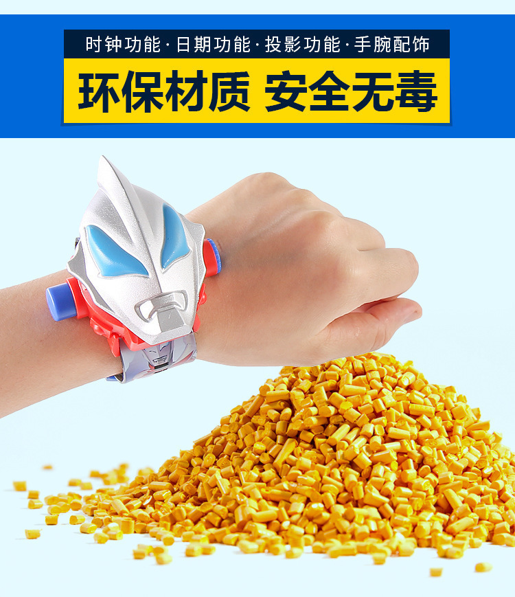 跨境卡通儿童电子手表翻盖投影奥特蜘蛛侠三丽鸥库洛米礼品玩具详情11