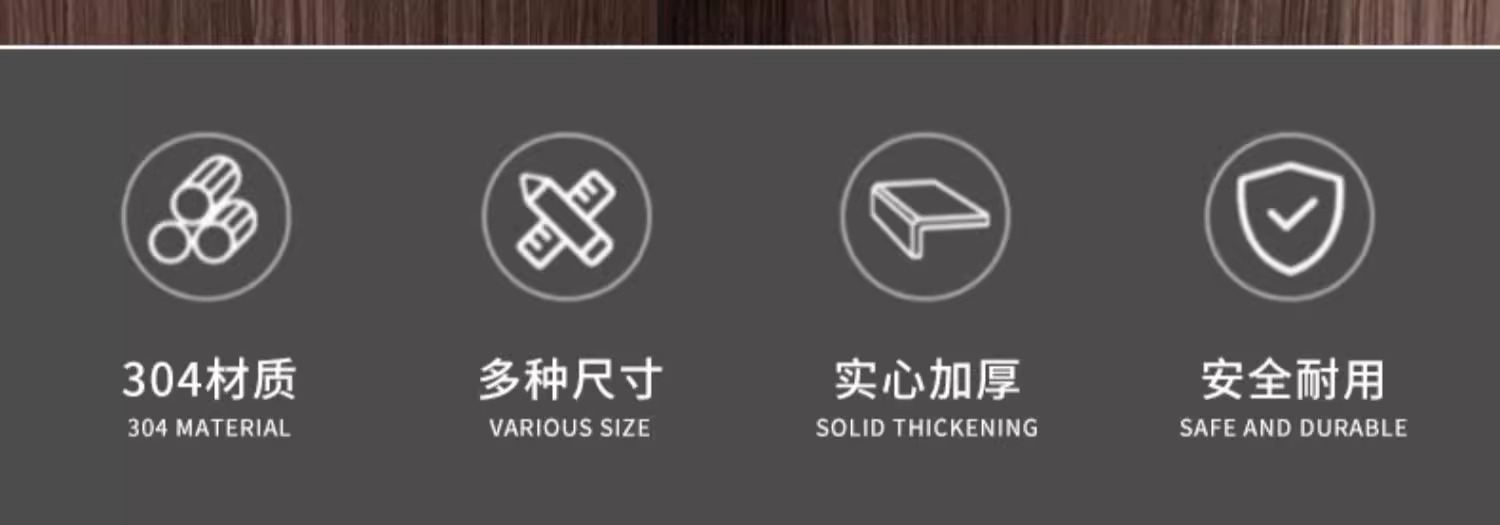 不锈钢插销门锁扣木门窗卫生间防盗加厚栓门闩扣明装插销左右批发详情2