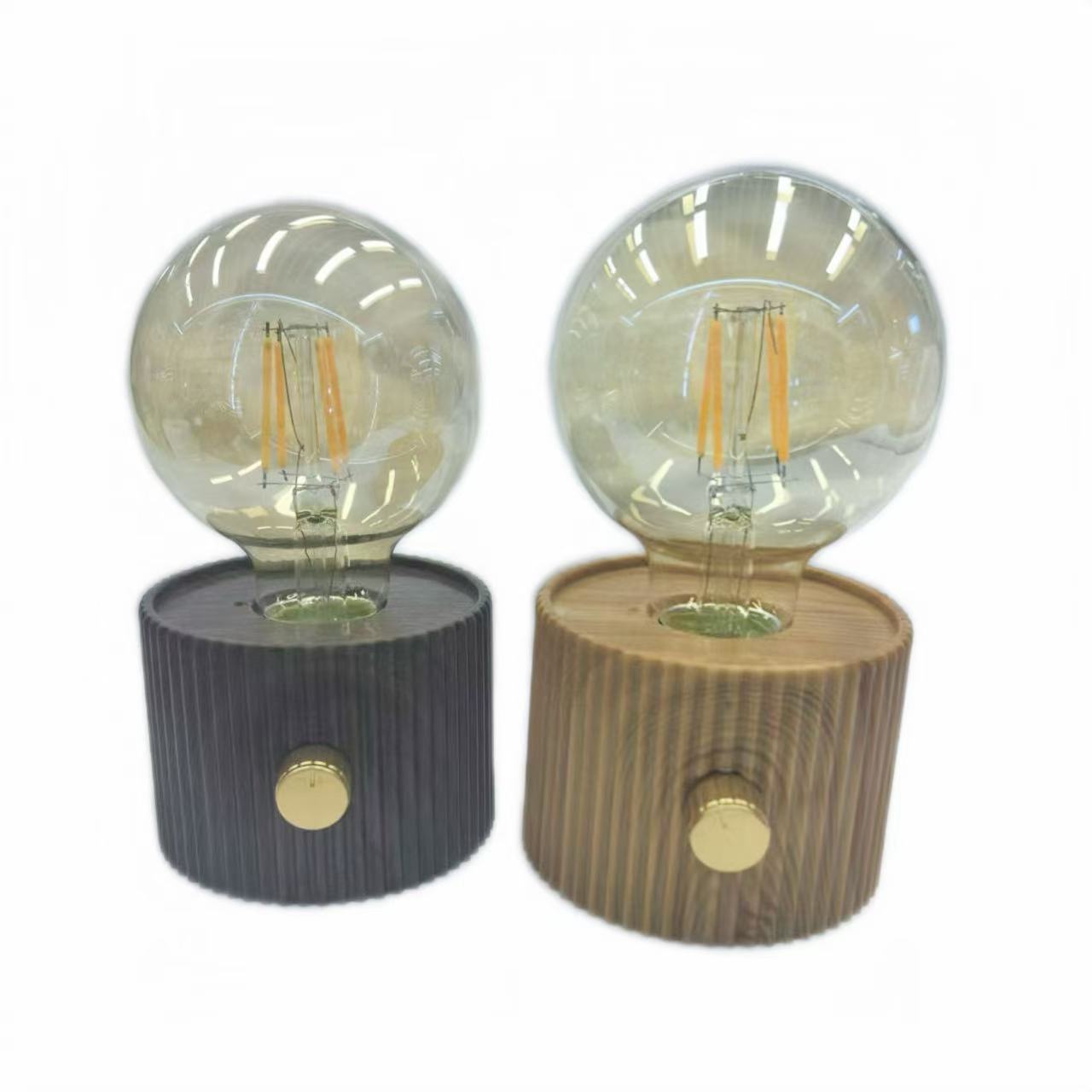 新款复古玻璃手电筒灯泡小夜灯钨丝LED卧室睡眠灯创意桌面氛围灯详情2