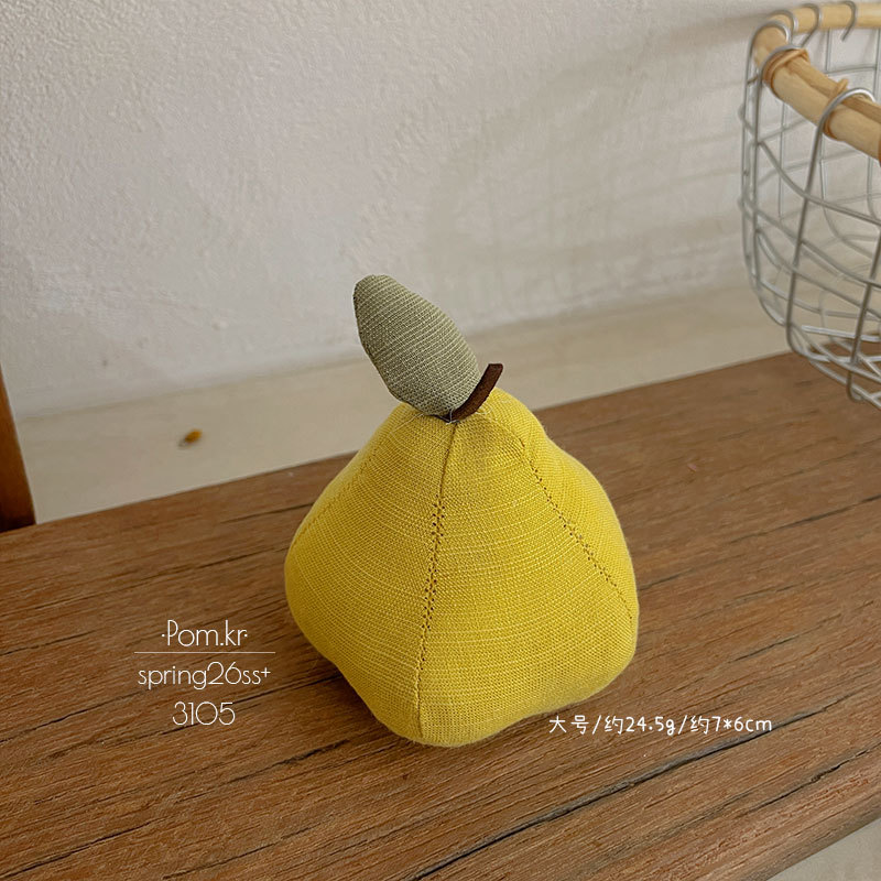 Spring new floral apple figurine, fabric handcrafted fruit-themed photography prop, InS-style room decoration item pic 10