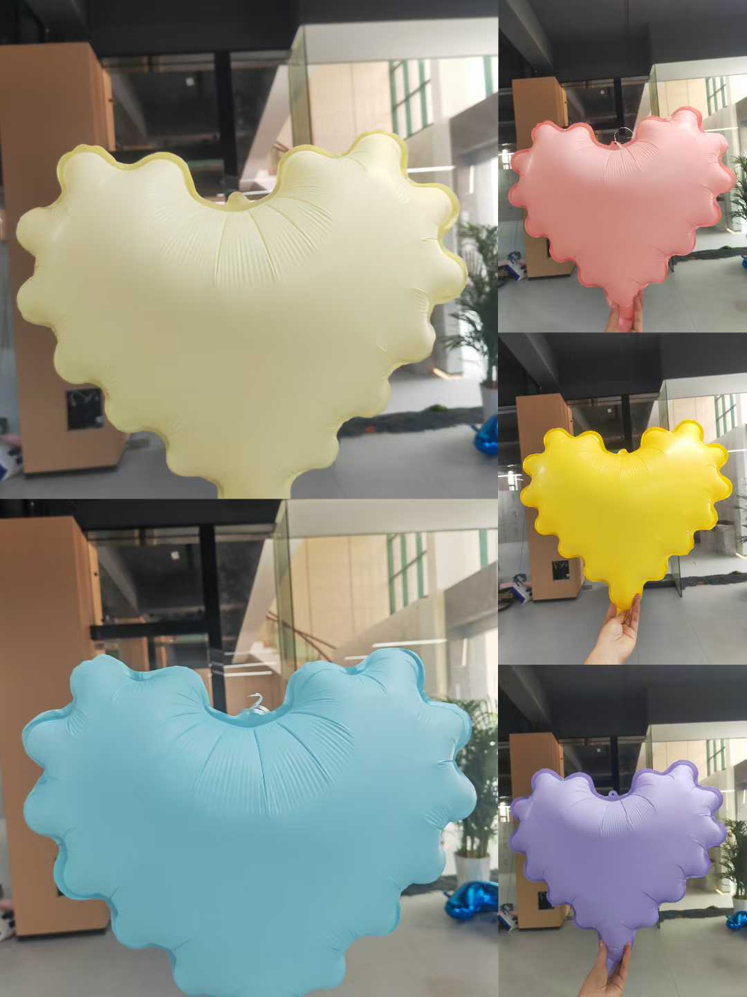 18-inch wavy pink heart-shaped aluminum film balloon birthday photo store atmosphere decoration balloon pic 5