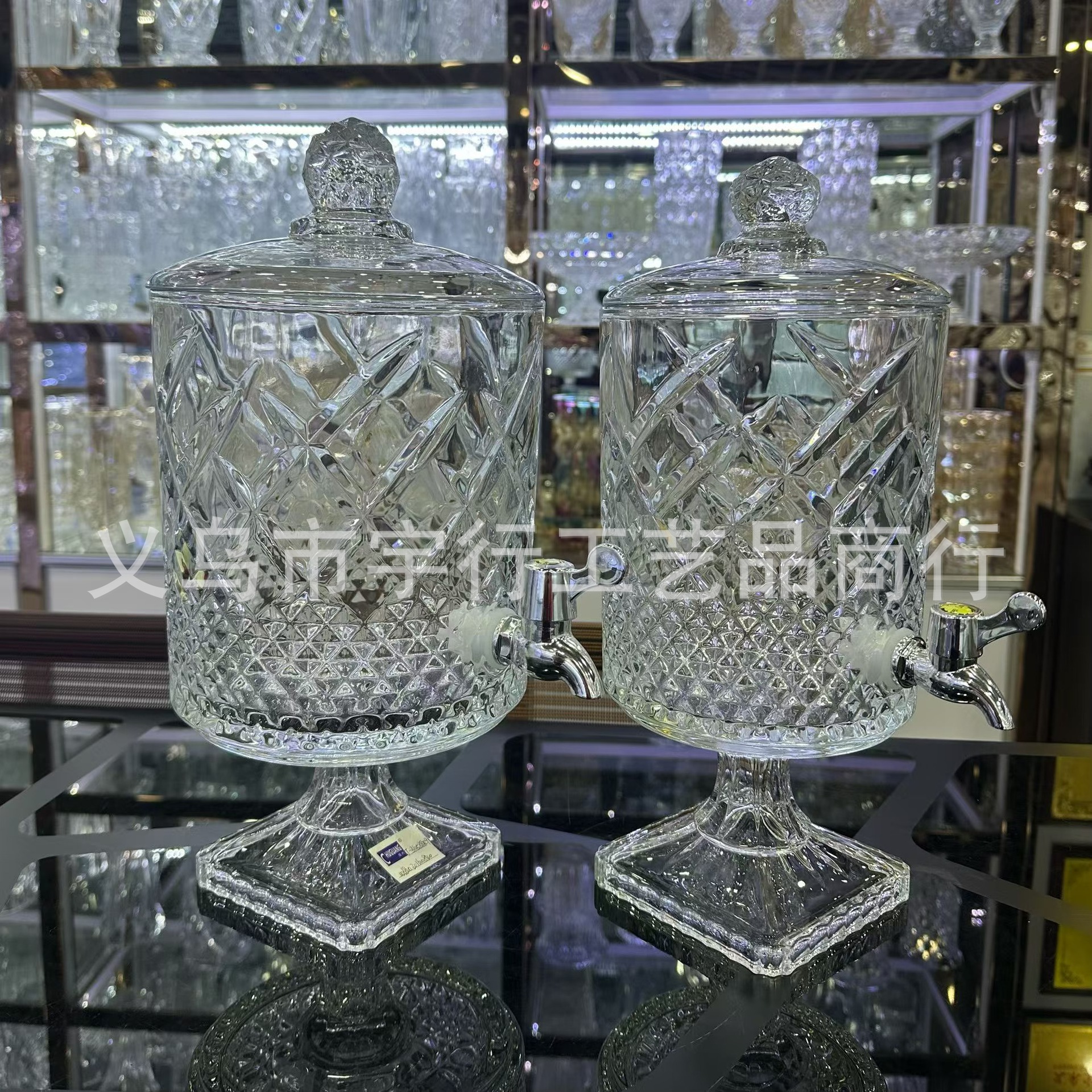3L large-capacity glass juice tank, family dinner, banquet, self-service wine and beverage dispenser, cold water bottle, soda can pic 4