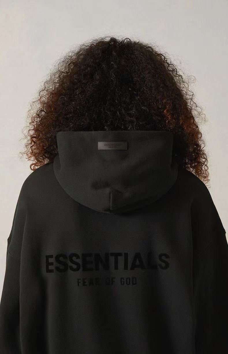 FOG ESSENTIALS第八季复线高街宽松情侣重榜卫衣背后植绒连帽卫衣详情31