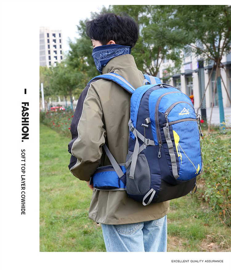 Wholesale of new backpacks, hiking sports backpacks, large-capacity water-resistant casual cycling and mountaineering bags pic 16