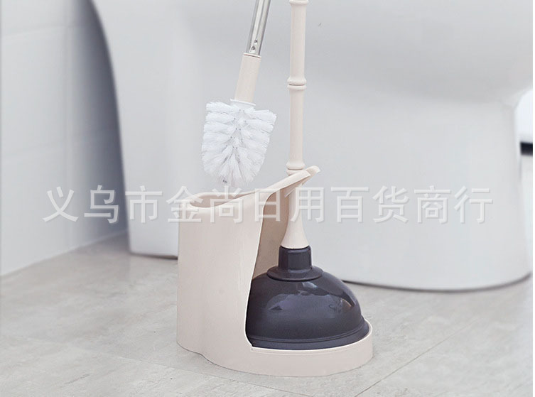 Household toilet brush plunger, long-handled toilet brush, cleaning without blind spots, squat toilet brush, toilet brush set pic 4