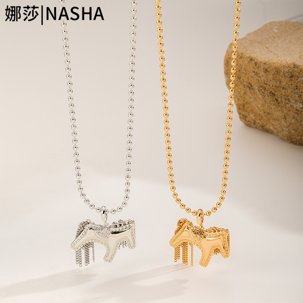 Nasha Tassel Exquisite pendant sweater chain, Get Money Soon Necklace for women 2026 New style couple collarbone chain Neck chain pic 8