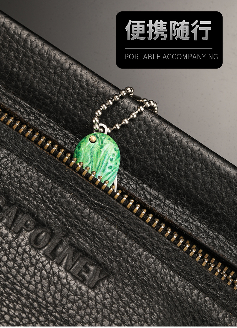 Mini outdoor folding knife, portable folding knife, stainless steel 3D embossed edc portable knife, parcel opening pocket knife pic 14