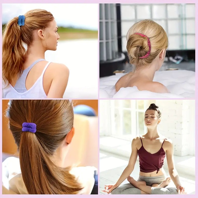 High-elasticity hair ties for foreign trade, large thickened towel loops, hair accessories, hair ties, and hair rubber bands pic 5