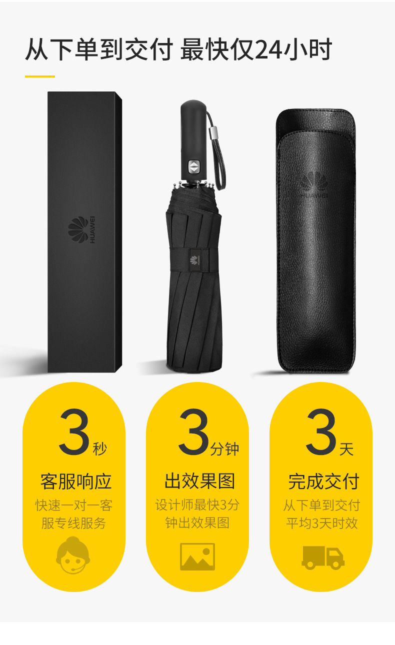 雨伞自动全24骨大号晴雨两用定制批发男士折叠伞高级感遮阳防晒伞详情5
