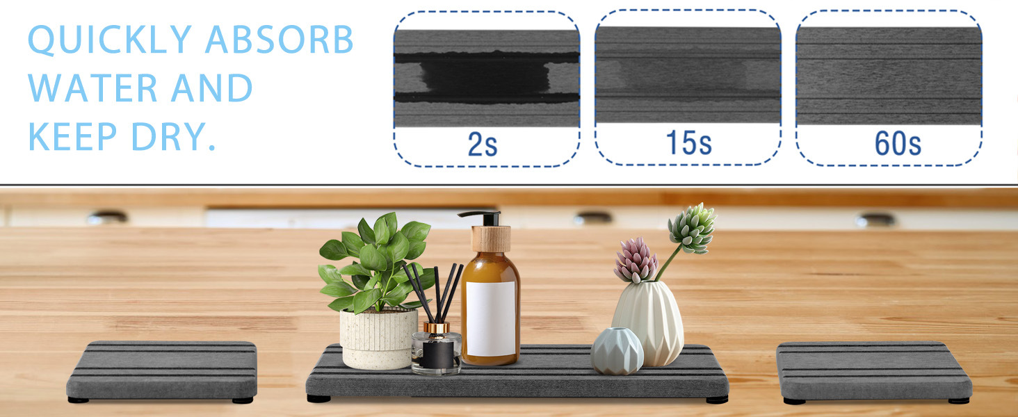 三件装跨境硅藻土杯垫即时干燥垫吸水石托盘水槽托盘速干沥水垫子详情3