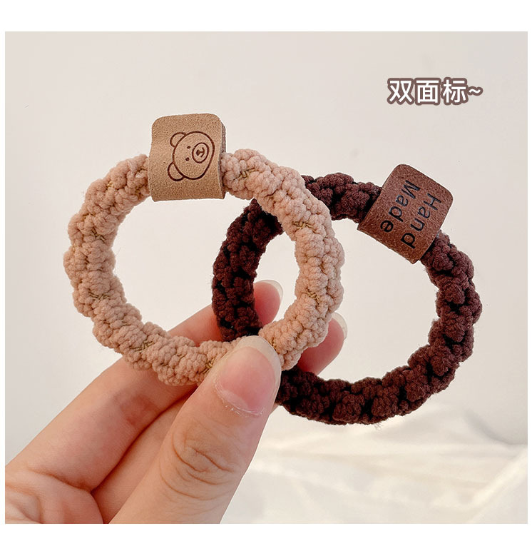 升级版加宽加厚发圈皮筋女提花纹路高弹力耐用头绳时尚马尾发绳1详情18