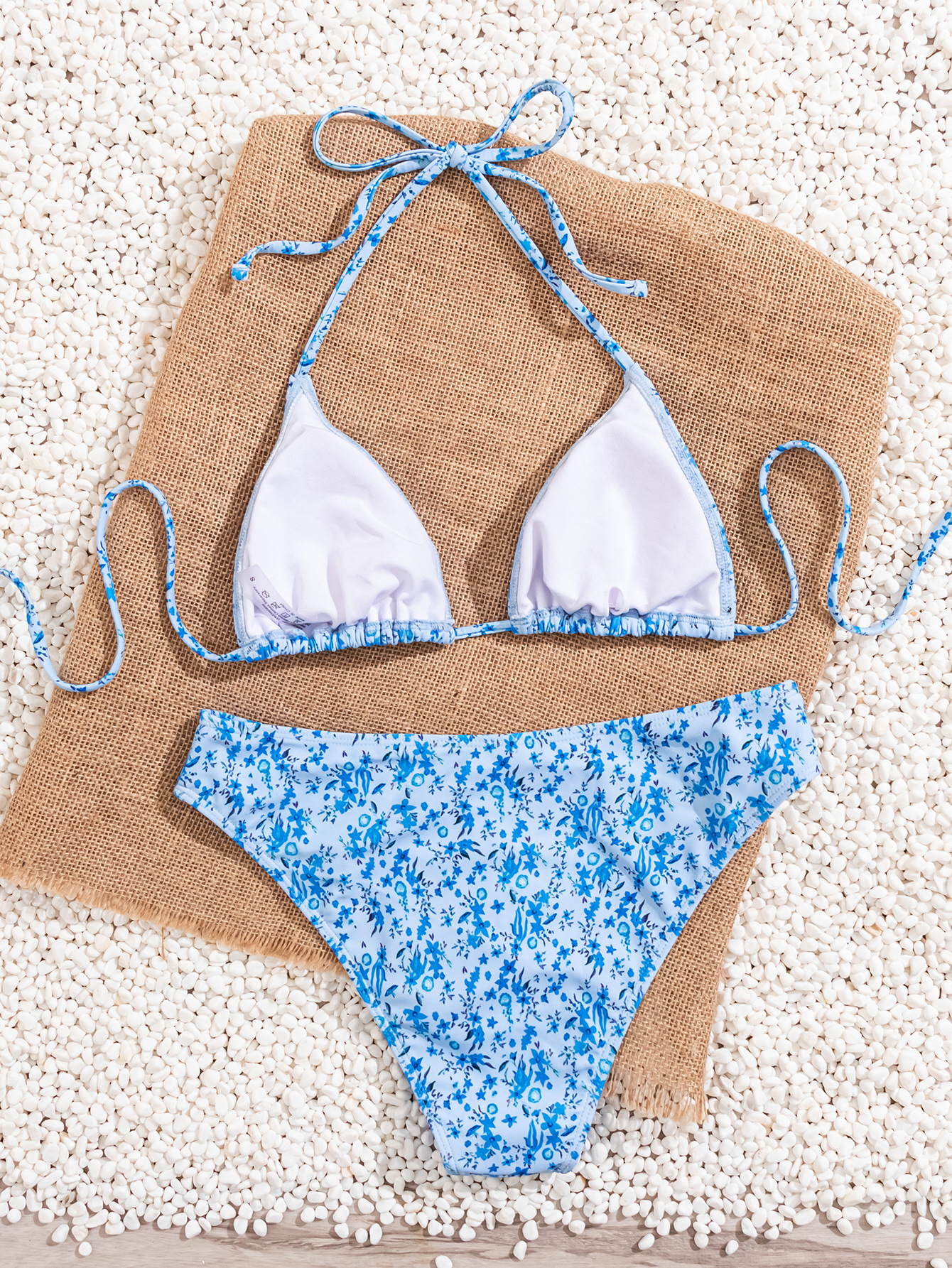2026 New European and American cross-border bikini print leopard print strap triangular cup sexy bikini two-piece swimsuit for women pic 11