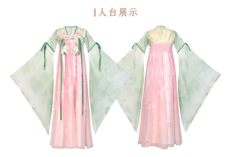 国潮新款原创春雨落花唐制汉服女齐胸襦裙改良古风超仙中国风古装详情17