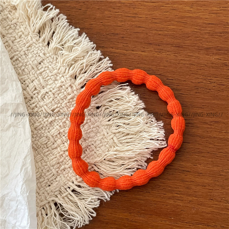 Ladylike style, gentle color series, colorful towel loops, hair bands, new daily basic leather bands, ponytail hair ties pic 31