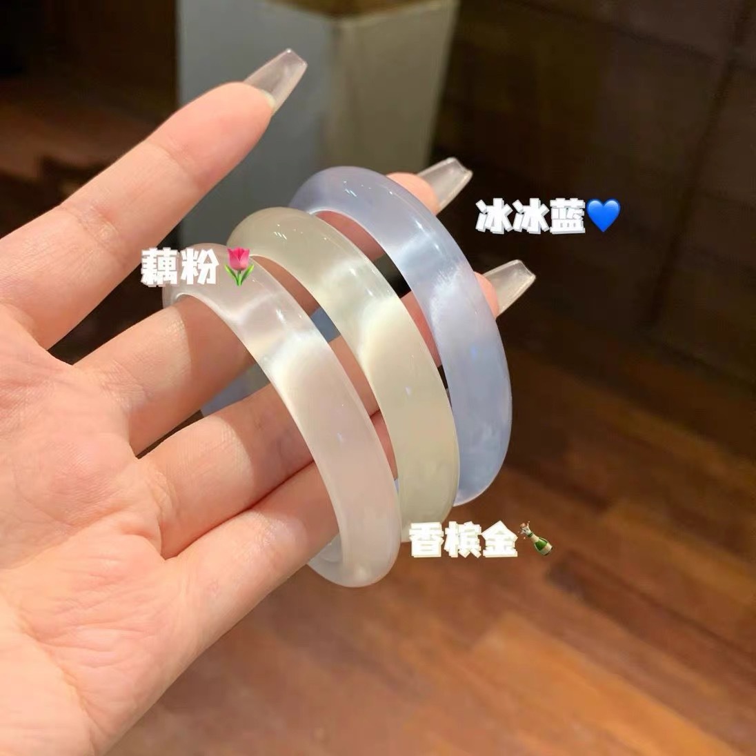 厂家批发直播货源白月光猫眼石手镯时尚女款手镯抖音电商一件代发详情9