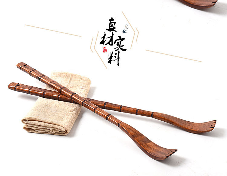 家用长柄木制竹节老头乐耐用环保不求人痒痒挠老人抓背挠痒神器详情4