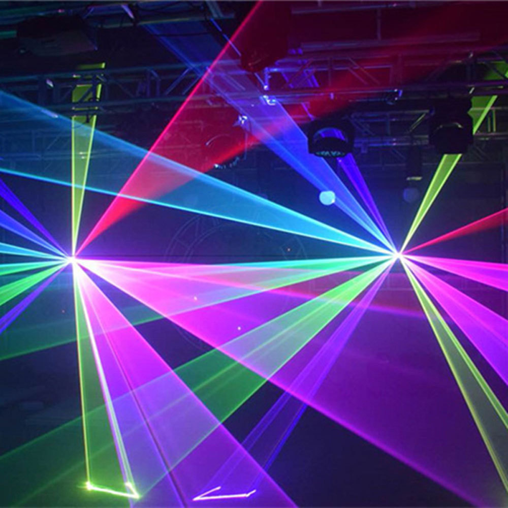 10W, 12W, 15W full-color animated laser light LED scanning laser performance, bar night club, KTV voice-controlled stage pic 4