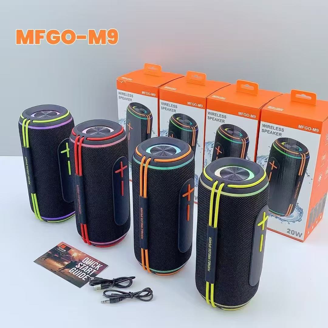 新款M9重低音无线蓝牙音箱TWS互联立体声大功率双喇叭低音炮音响详情3