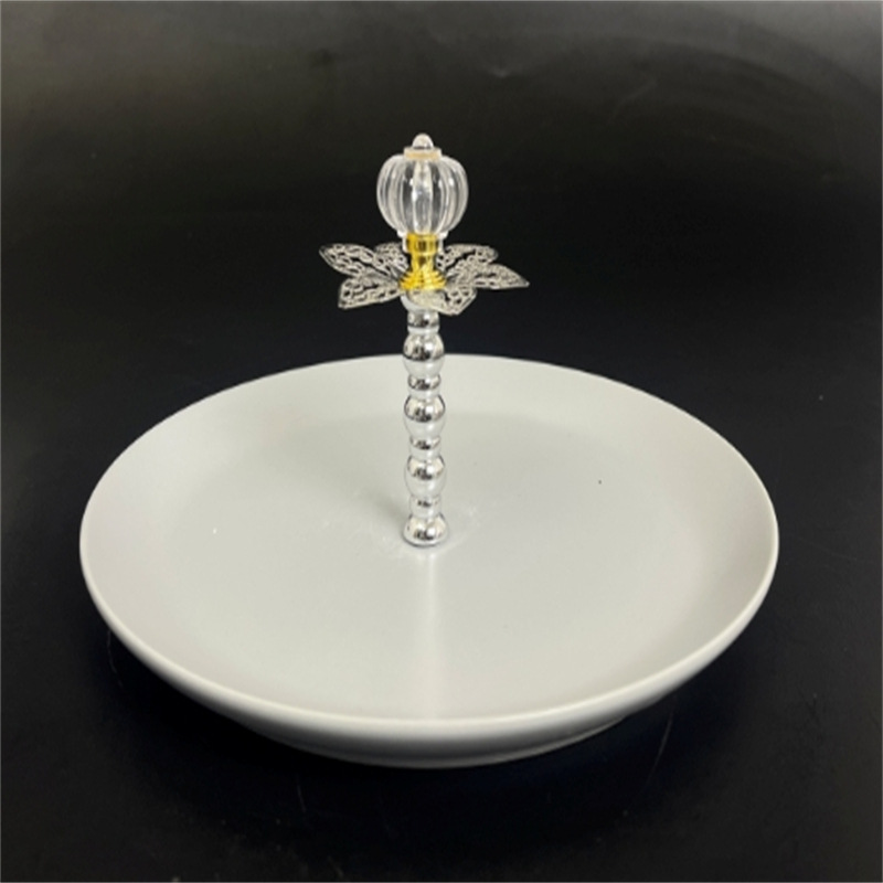 厂家直销五金提手串盘架水果盘子蛋糕甜品盘果盘合金支架家居配件详情4