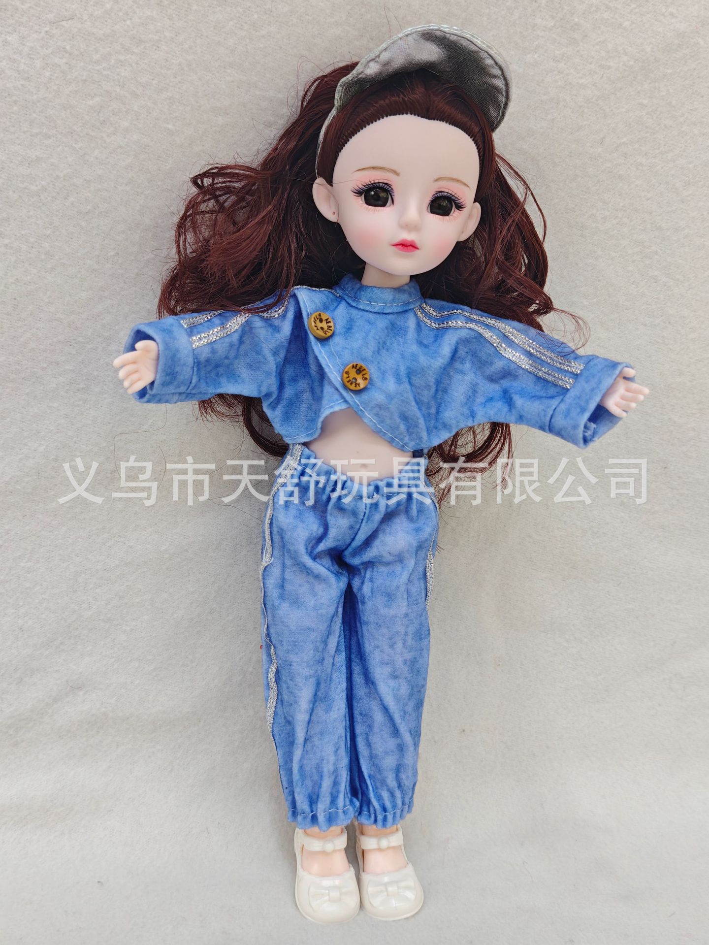 新款30厘米关节娃娃换装衣服休闲套装萝莉娃衣关节可动任意造型摆件详情5