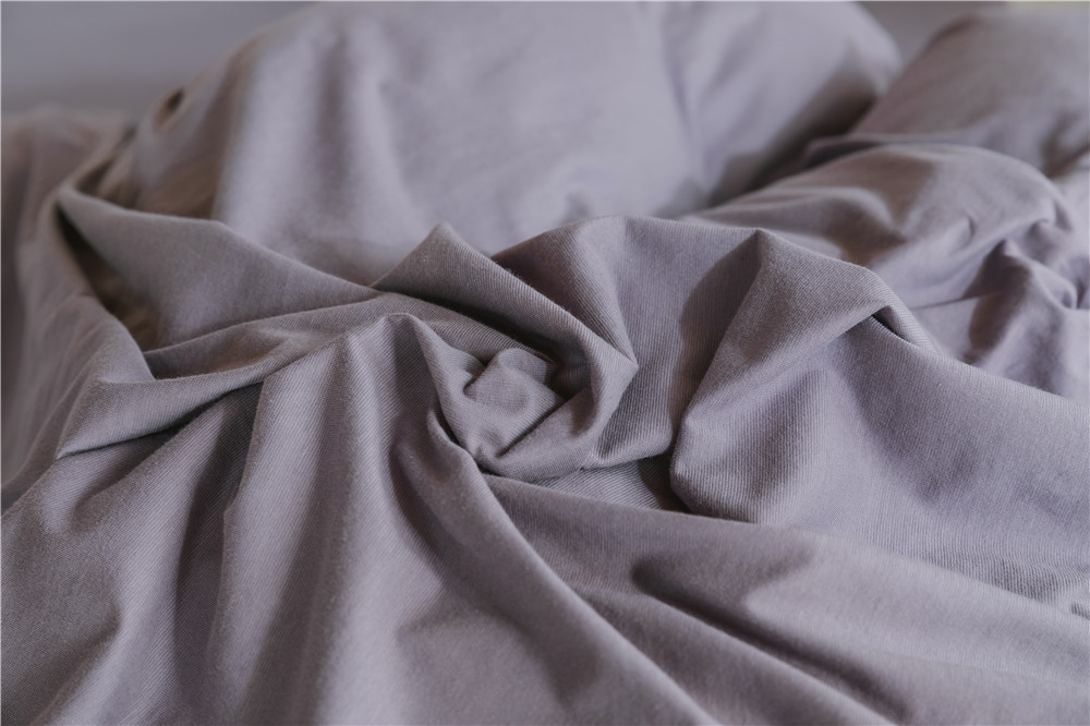 ins Japanese-style solid color all-cotton knitted cotton four-piece set, skin-friendly nude sleeping plain double-layer Indian cotton bed sheet pic 96