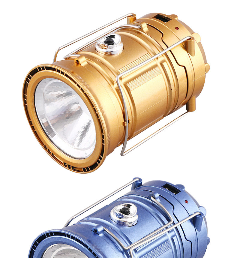 The new outdoor lantern 5800 camping lamp, solar-charged LED camping tent, multi-functional portable stretching lamp pic 11