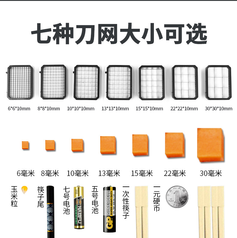 商用切丁机切菜机神器电动多功能切片切丝切粒土豆萝卜食堂胡萝卜详情5