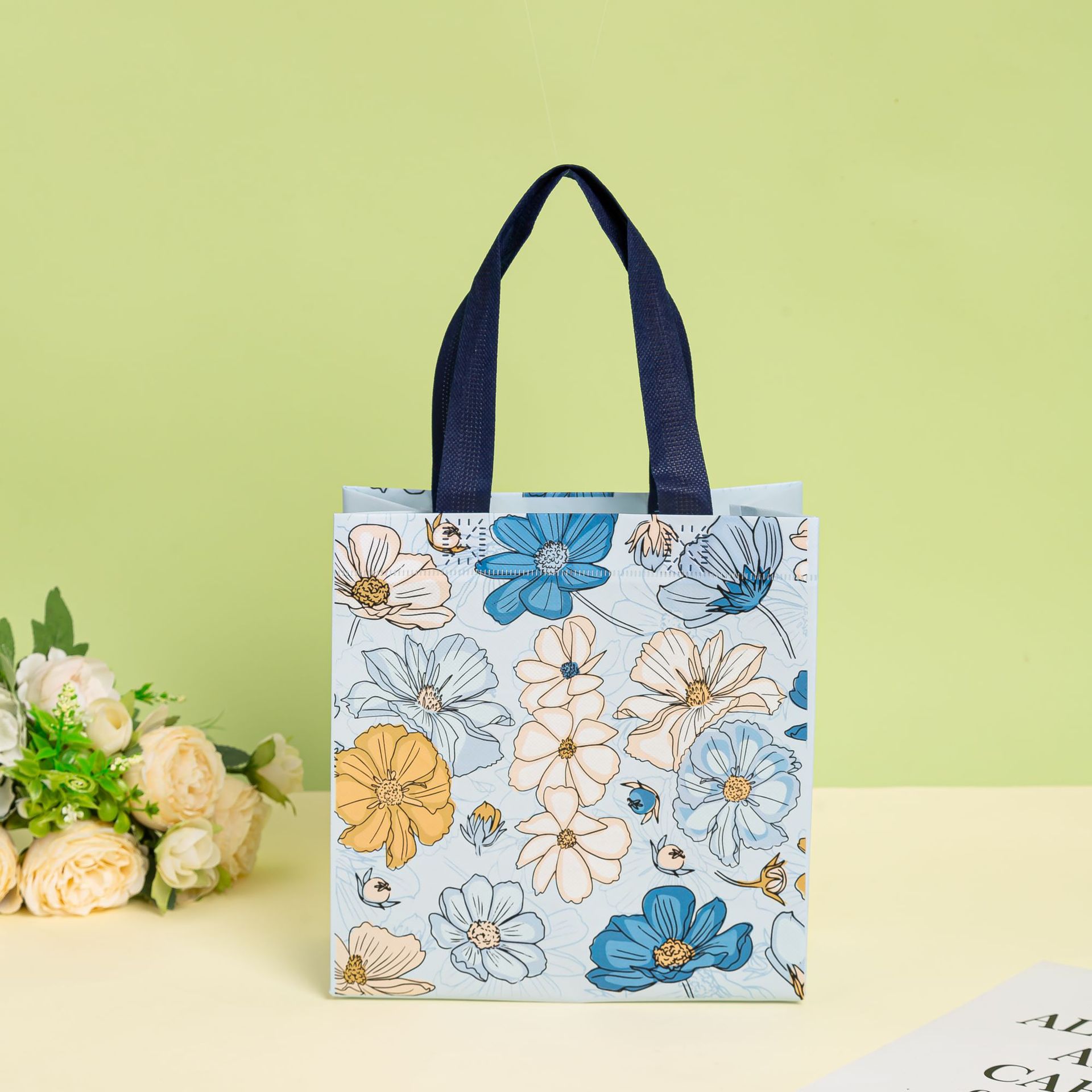 现货批发儿童便携购物袋 可爱卡通覆膜防水无纺布手提袋 伴手礼品袋无纺布袋详情15