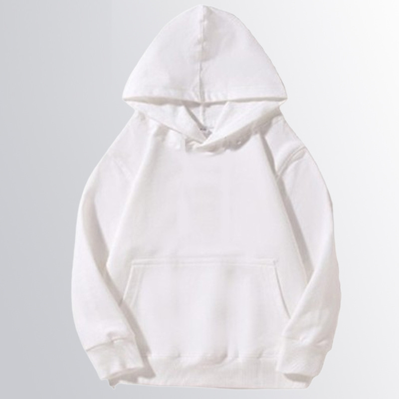 儿童纯棉圆领卫衣定制图案logo春秋款纯色320克光板卫衣跨境外贸详情29