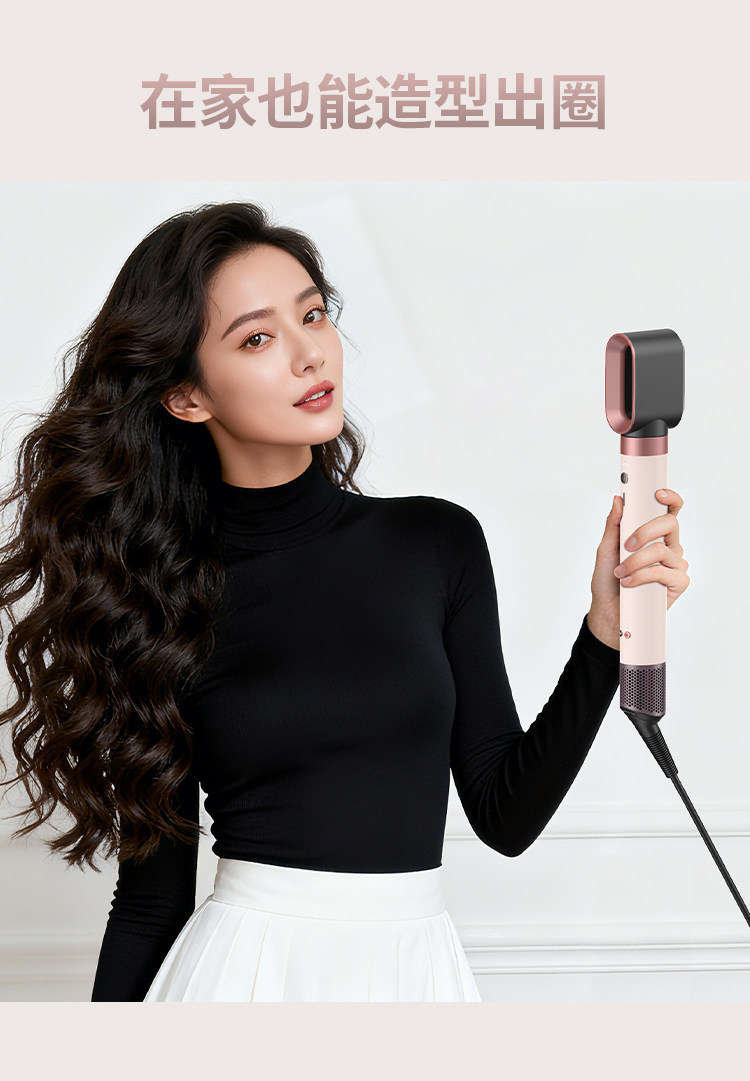 Huaqiangbei hs09 Fully automatic Large Wave Hair Styling tool with the same style as Mosen, featuring fluffy, constant temperature and negative ions pic 7