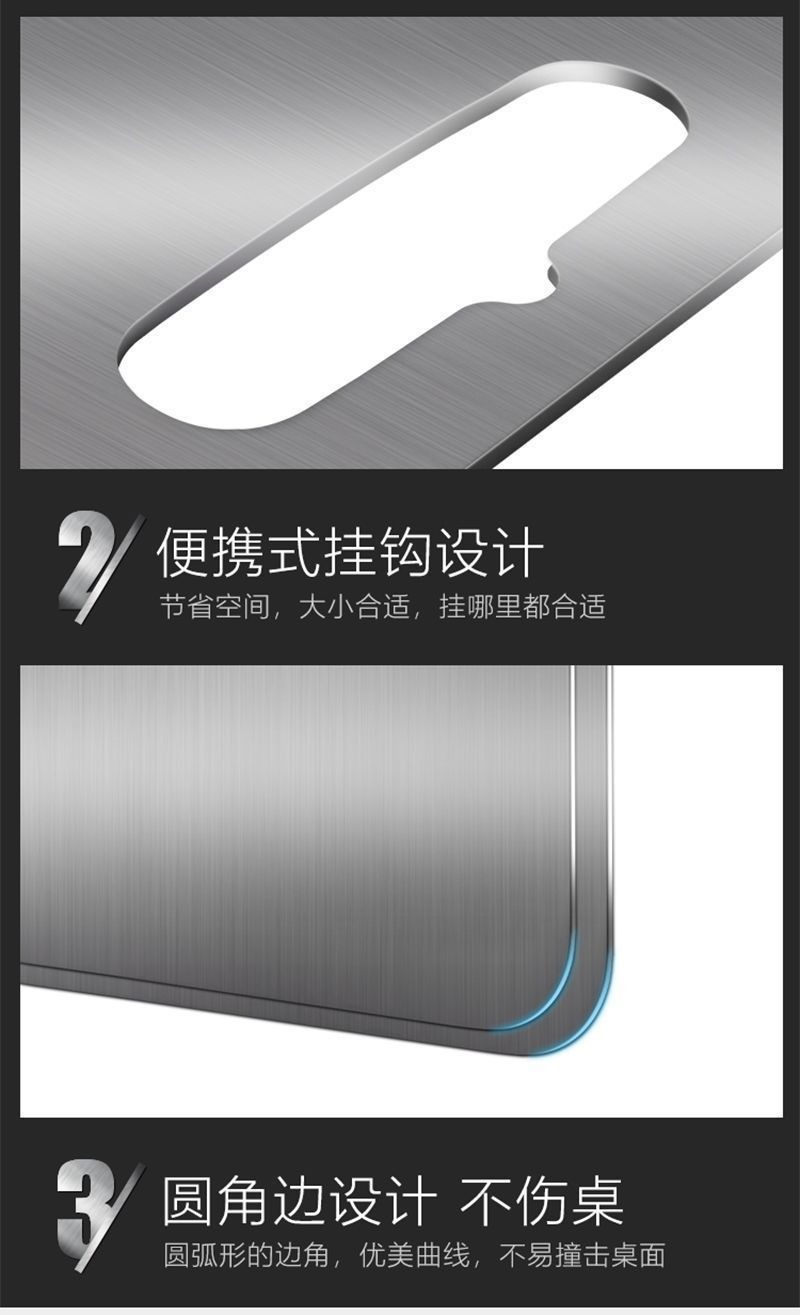 The stainless steel cutting board is thickened, moisture-proof and mold-proof. It is a household double-sided kitchen large cutting board with a hanging kitchen rolling board pic 9