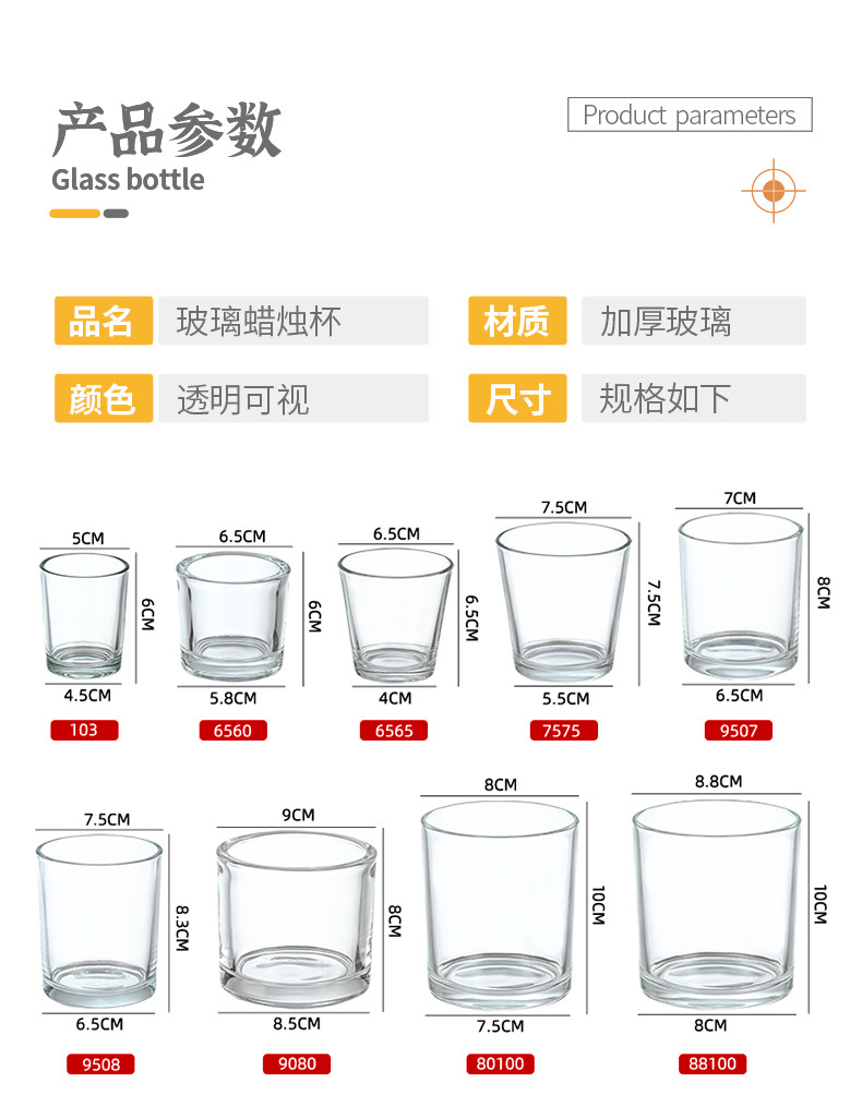 香薰玻璃杯多色磨砂蜡烛杯香薰蜡烛杯多色喷涂玻璃烛台蜡烛杯详情6