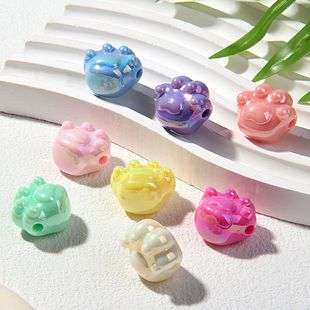 卡16七彩电镀珠中珠手绘珠素材diy手链车挂串珠散珠珠子厂家批发详情8