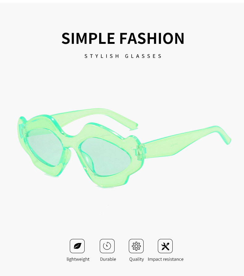 夏季新款云朵眼镜男女潮夸张异形太阳镜欧美千禧辣妹网红街拍墨镜详情3