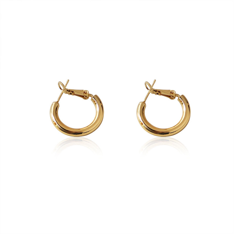 Liangmu S925 Silver Needle metallic small ear ring, a cold and stylish Korean style, is a simple earring and accessory manufacturer that is popular among Internet celebrities pic 7