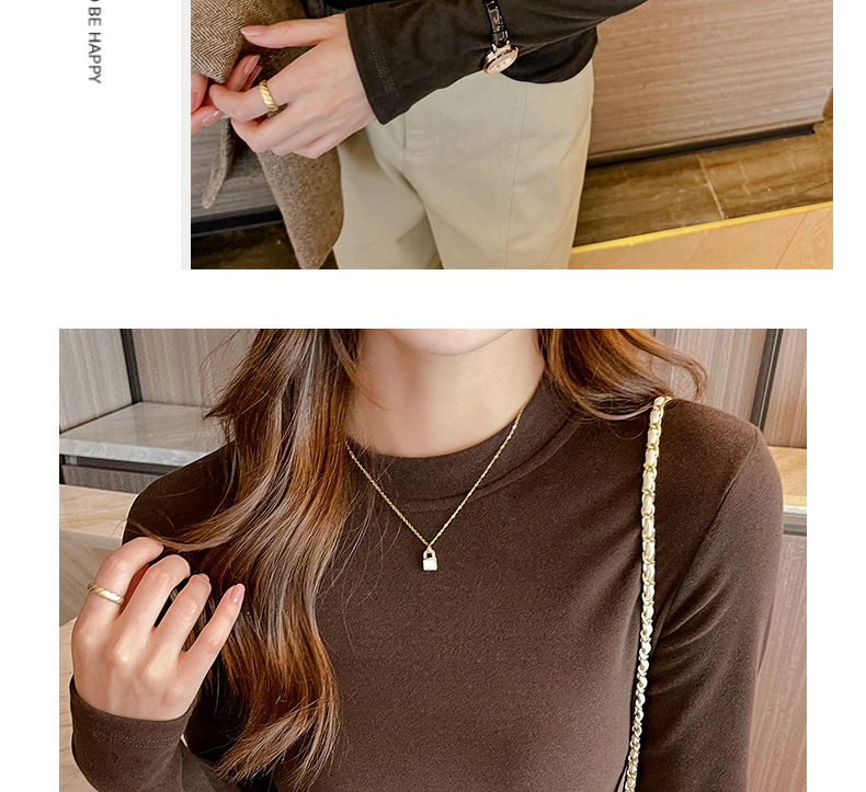 严选正肩打底衫女2025新款微米椰绒秋冬季打底内搭长袖高级感上衣详情20