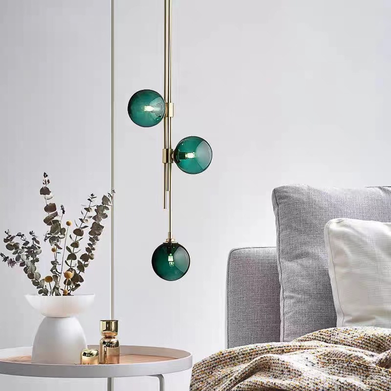 New modern light luxury Nordic creative bedroom bedside chandelier, simple and individual living room model room chandelier, full-house manufacturer pic 10