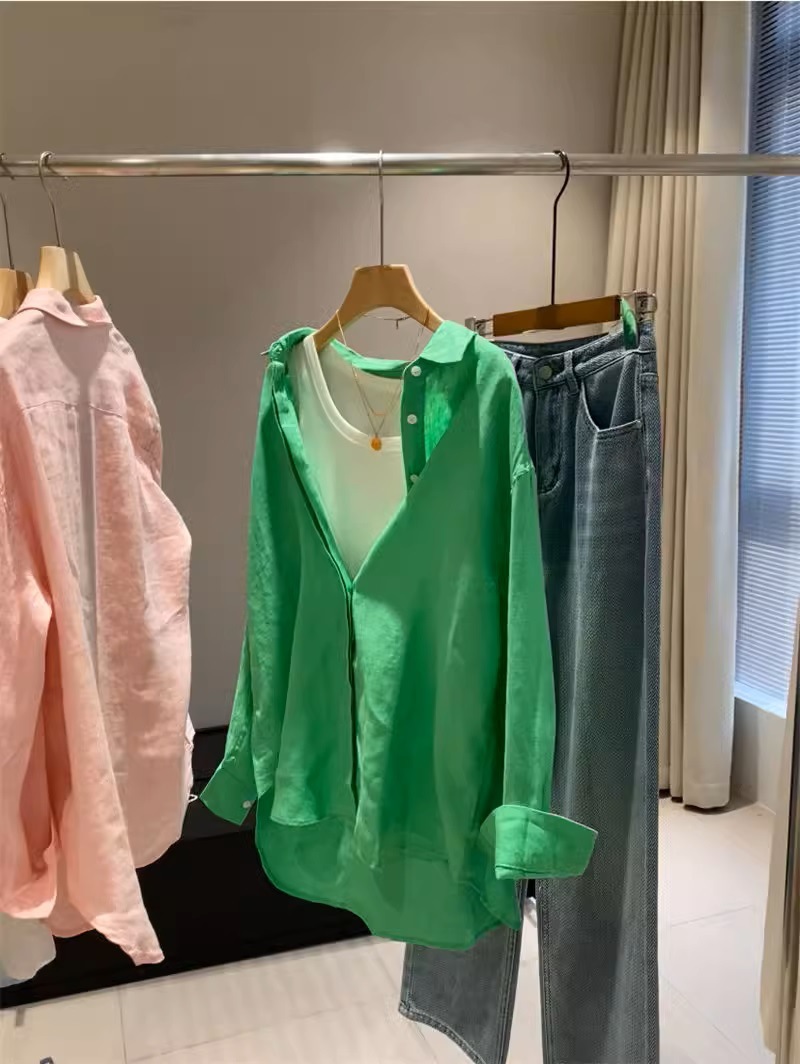 小禾木巨同款2996！100亚麻宽松透气松弛廓形休闲衬衫女春夏新款详情6